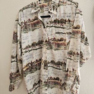 Western Scenic Button Down Shirt